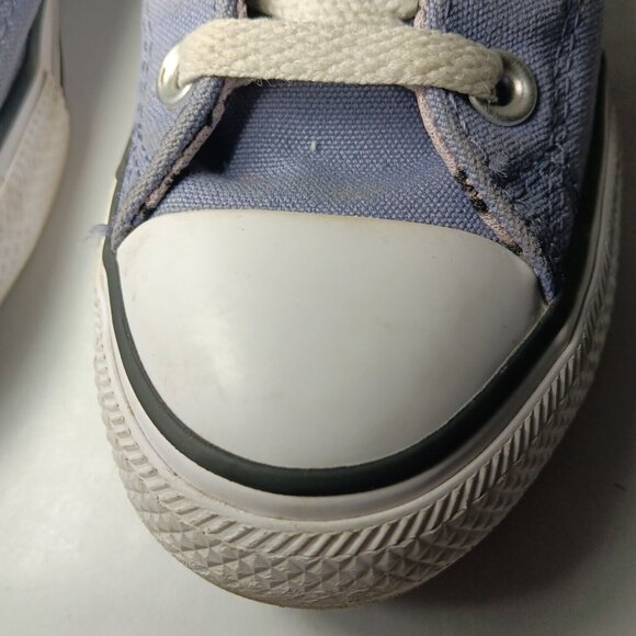 Converse All Star Shoes Junior Youth Size 1 Lavender Purple Cat Print Low Top - Picture 11 of 16